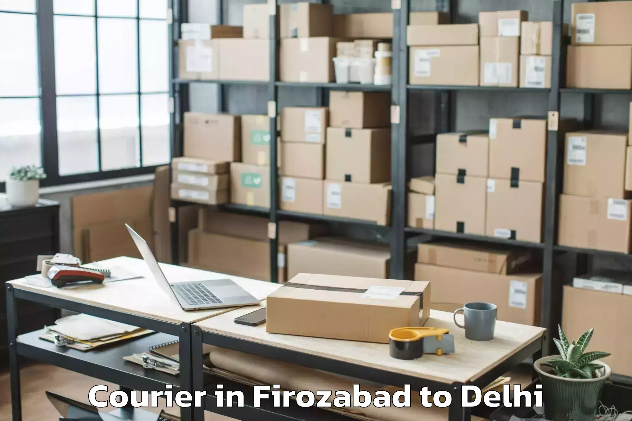 Book Your Firozabad to Patel Nagar Courier Today